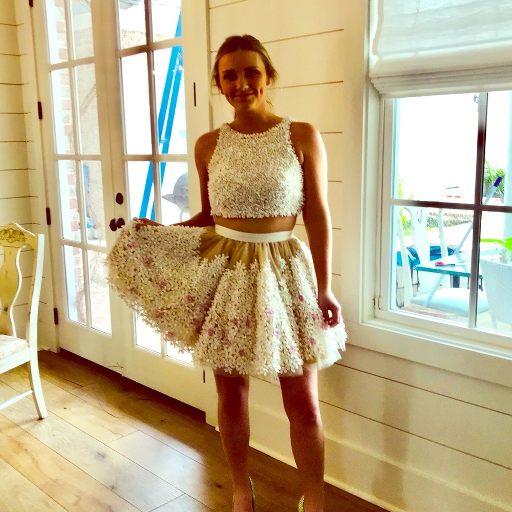 GORGEOUS couture 2 piece dress